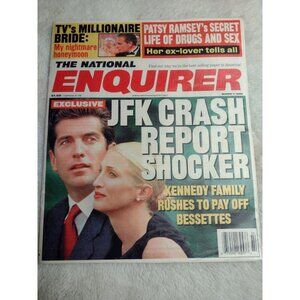 National Enquirer Magazine March 7, 2000 JFK Crash Kennedy Jonbenet Ramsey Celeb